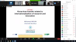 On-line training of young researchers on Internationalization of Research and Innovation