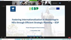 On-line IESP Project Management Board meeting held on 13 November 2020